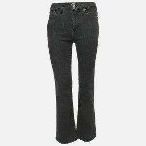 Love Moschino Black Washed Denim Cropped Jeans S Waist 27", Jeans - Luxury Closet catalog