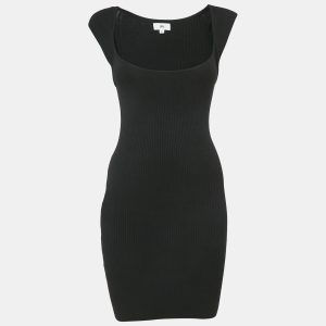 LPA Black Rib Knit Cap Sleeve Short Dress M, Dresses - Luxury Closet catalog