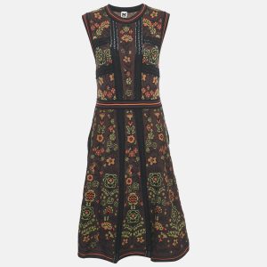 M Missoni Multicolor/Burgundy Patterned Knit Sleeveless Dress L, Dresses - Luxury Closet catalog