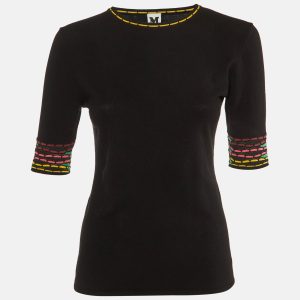 M Missoni Black Knit Crew Neck Top M, Shirts & Tops - Luxury Closet catalog