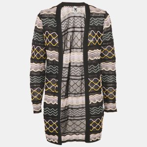 M Missoni Black Patterned Open Front Cardigan S, Sweaters & Cardigans - Luxury Closet catalog