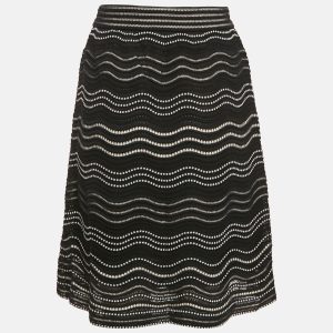 M Missoni Black Patterned Flared Short Skirt S, Skirts - Luxury Closet catalog