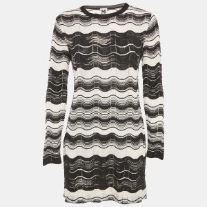 M Missoni Monochrome Pattered Knit Mini Dress M, Dresses - Luxury Closet catalog