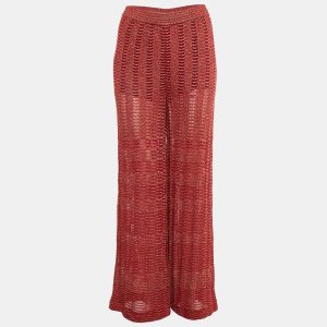 M Missoni Red Lurex Knit Pants M, Clothing - Luxury Closet catalog