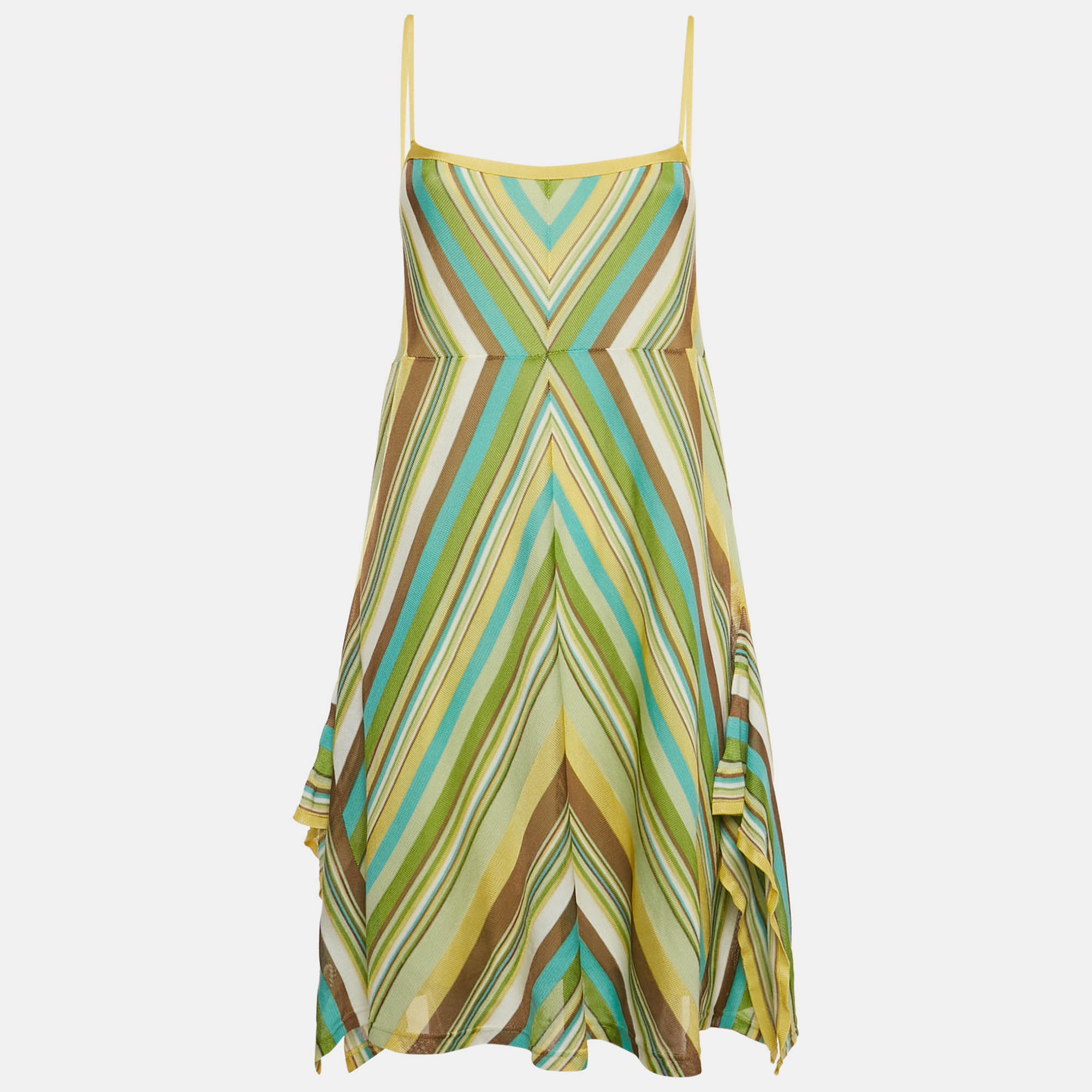 M Missoni Multicolor Chevron Patterned Knit Strappy Short Dress L, Dresses - Luxury Closet catalog