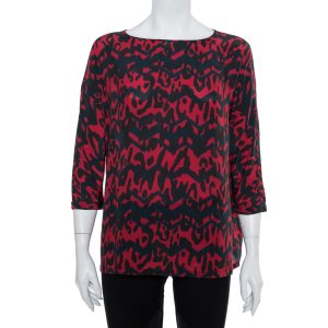 M Missoni Multicolor Printed Silk Oversized Top S, Shirts & Tops - Luxury Closet catalog