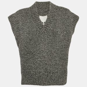 Maison Martin Margiela Grey  Rib Knit V-Neck Sweater Vest M, Sweaters & Cardigans - Luxury Closet catalog
