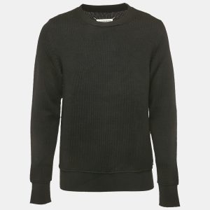Maison Martin Margiela Black Wool Knit Crew Neck Sweatshirt L, Sweaters & Cardigans - Luxury Closet catalog