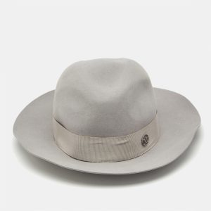 Maison Michel Paris Grey Felt Henrietta Fedora Hat M, Luggage Accessories - Luxury Closet catalog