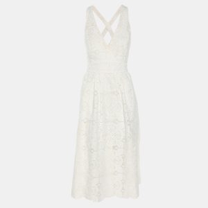 Maje White Lace Sleeveless Dress M, Dresses - Luxury Closet catalog