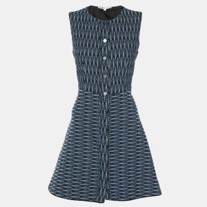 Maje Blue Tweed Sleeveless Mini Dress S, Dresses - Luxury Closet catalog