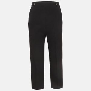 Maje Black Stretch Crepe High Rise Trousers S, Clothing - Luxury Closet catalog