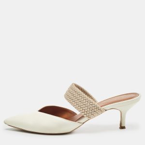 Malone Souliers White Leather Maisie Mules Size 38.5, Sandals - Luxury Closet catalog