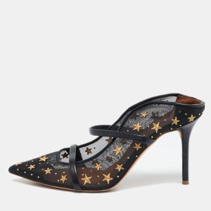 Malone Souliers Black Leather and Mesh Maureen Mules Size 39, Sandals - Luxury Closet catalog