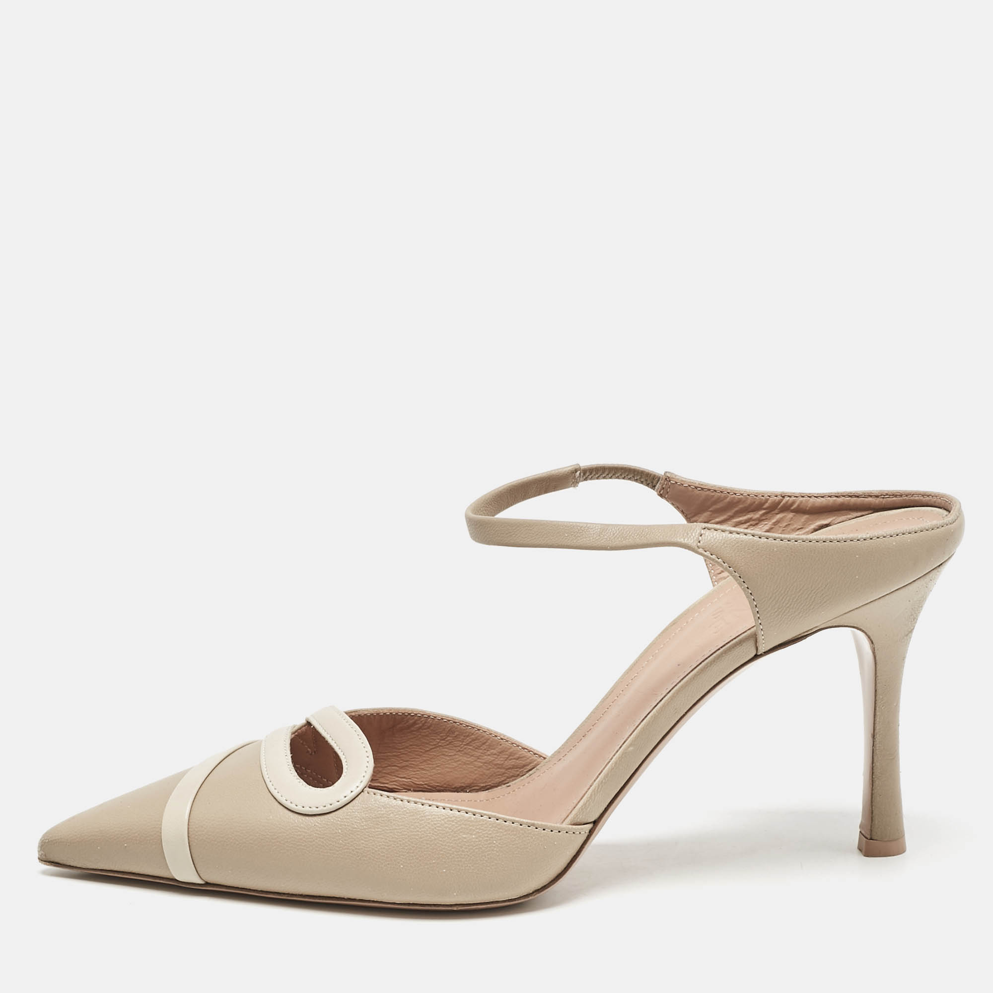Malone Souliers Beige Leather Ankle Strap Pumps Size 40, Pumps - Luxury Closet catalog