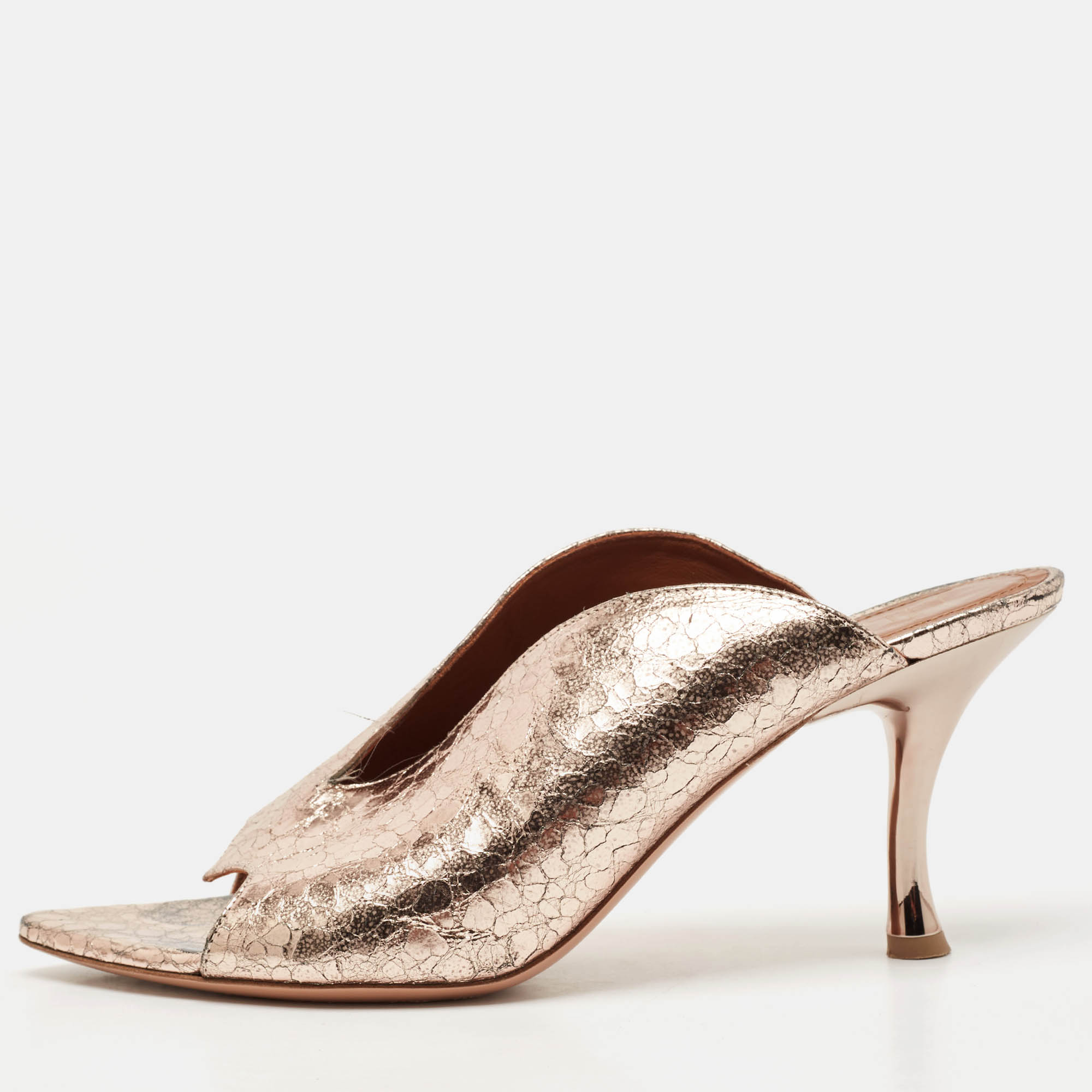 Malone Souliers Gold Metalic Leather Mules Size 40, Sandals - Luxury Closet catalog