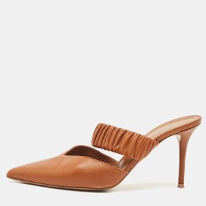 Malone Souliers Brown Leather Mathilda Mules Size 37, Sandals - Luxury Closet catalog