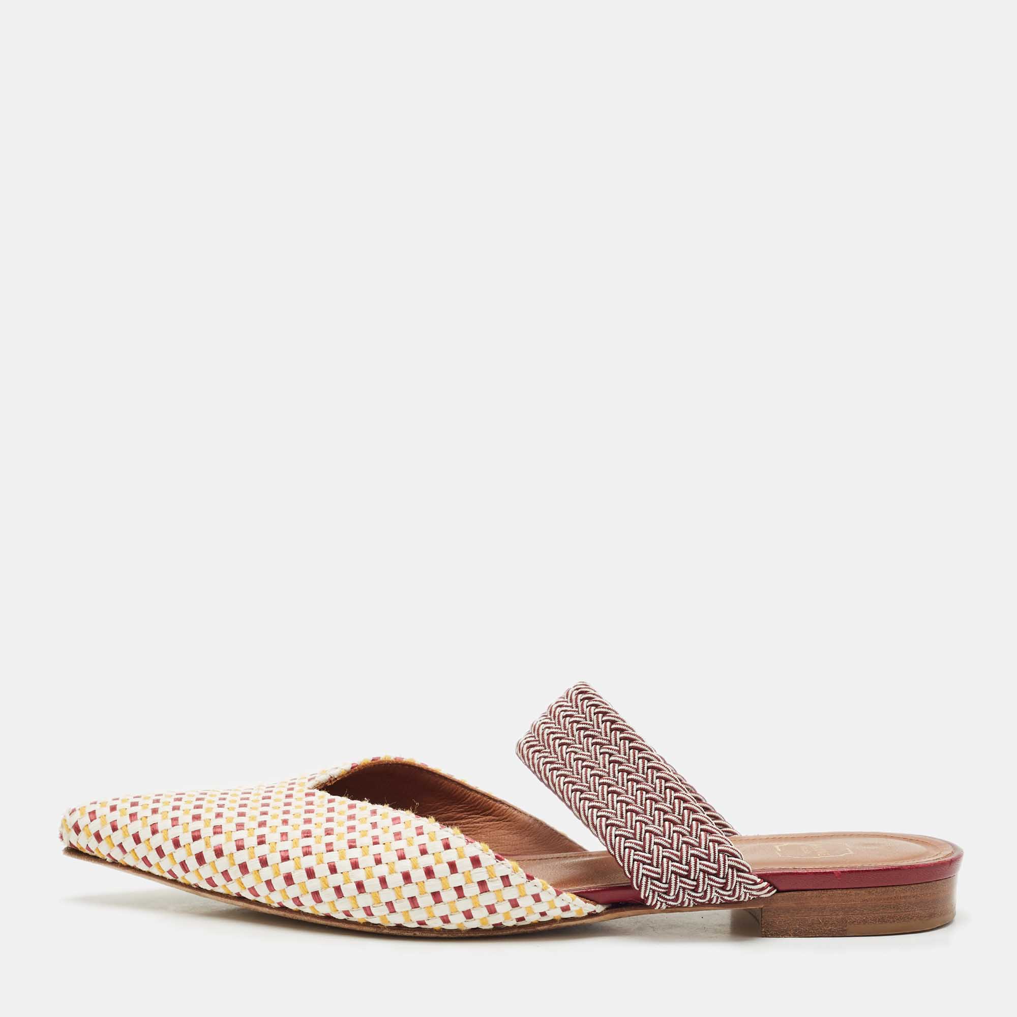 Malone Souliers Multicolor Coated Raffia Maisie Mules Size 38, Sandals - Luxury Closet catalog