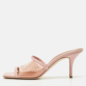 Malone Souliers Light Pink Leather and PVC Laney Slide Sandals Size 40, Sandals - Luxury Closet catalog