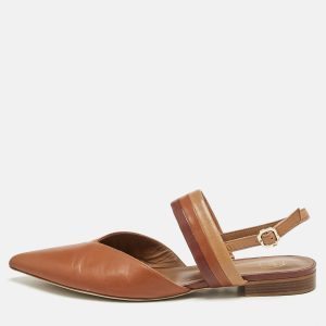 Malone Souliers Brown Leather Maisie Slingback Flats Size 40, Flats - Luxury Closet catalog