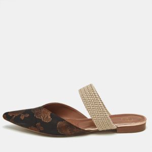 Malone Souliers Multicolor Brocade Fabric Maisie Flat Sandals Size 40, Sandals - Luxury Closet catalog