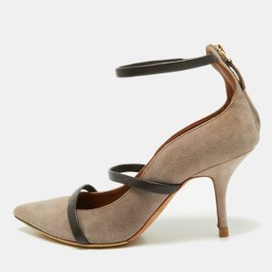 Malone Souliers Brown Suede Robyn Ankle Strap Pumps Size 36, Pumps - Luxury Closet catalog