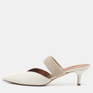 Malone Souliers Cream Raffia and Leather Maisie Mules Size 42, Sandals - Luxury Closet catalog