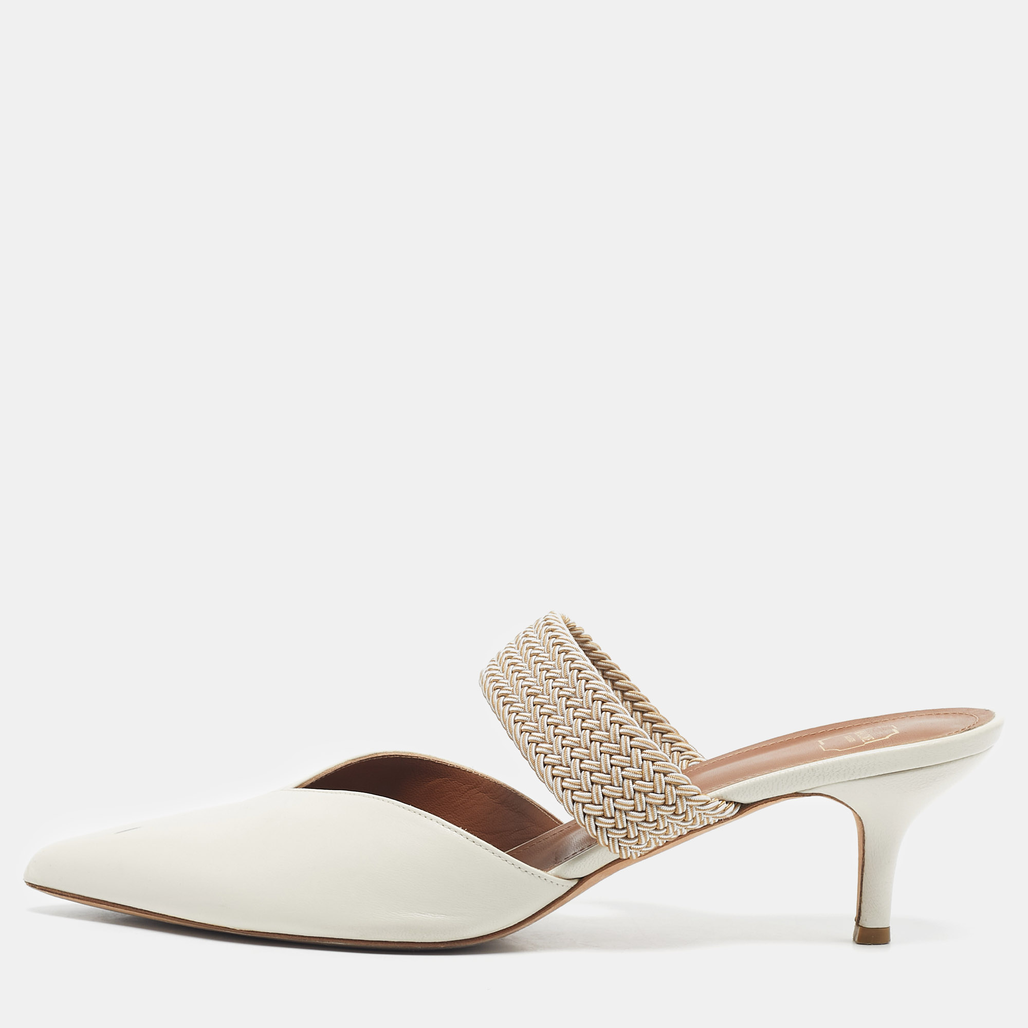 Malone Souliers Cream Raffia and Leather Maisie Mules Size 42, Sandals - Luxury Closet catalog