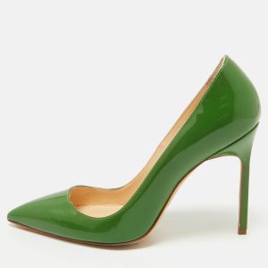 Manolo Blahnik Green Patent Leather BB Pumps Size 38, Pumps - Luxury Closet catalog
