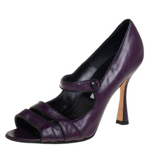 Manolo Blahnik Purple Leather Mary Jane Pumps Size 39.5, Pumps - Luxury Closet catalog