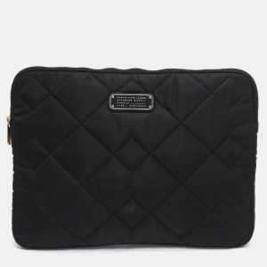 Marc by Marc Jacobs Black Quilted Nylon 13" Laptop Case, Mobile Phone Cases - Luxury Closet catalog