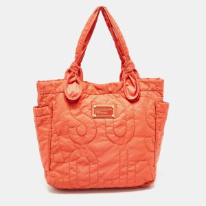 Marc by Marc Jacobs Orange Nylon Medium Pretty Tate Tote, Tote Handbags - Luxury Closet catalog