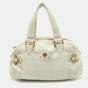 Marc by Marc Jacobs Off White Leather Totally Benny Satchel, Satchels - Luxury Closet catalog