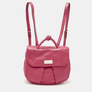 Marc by Marc Jacobs Dark Pink Leather Marchive Backpack, Backpacks - Luxury Closet catalog