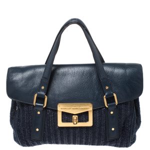 Marc by Marc Jacobs Blue Straw and Leather Flap Satchel, Satchels - Luxury Closet catalog