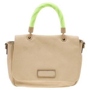 Marc by Marc Jacobs Cream/Neon Leather Novelty Too Hot to Handle Top Handle Bag, Satchels - Luxury Closet catalog