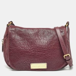 Marc by Marc Jacobs Burgundy Leather Washed Up The Nash Crossbody Bag, Handbags - Luxury Closet catalog