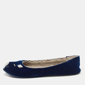 Marc by Marc Jacobs Blue Velvet Ballet Flats Size 39.5, Flats - Luxury Closet catalog