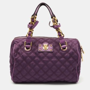 Marc Jacobs Purple Quilted Leather Westside Boston Bag, Satchels - Luxury Closet catalog