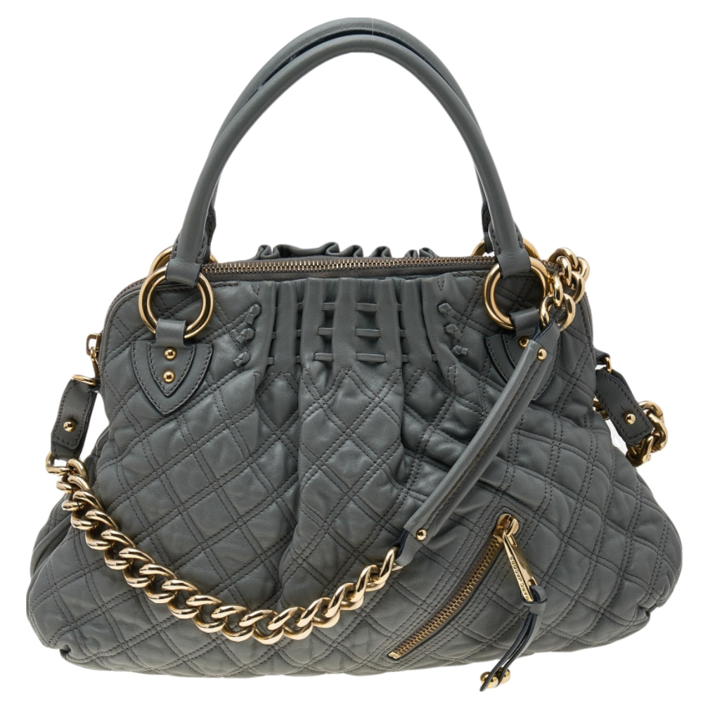 Marc Jacobs Grey Quilted Leather Cecilia Satchel, Satchels - Luxury Closet catalog