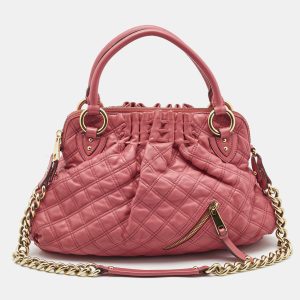 Marc Jacobs Pink Quilted Leather Cecilia Shoulder Bag, Shoulder Bags - Luxury Closet catalog