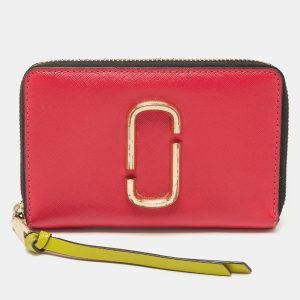Marc Jacobs Pink/Purple Saffiano Leather Snapshot Compact Wallet, Wallets & Money Clips - Luxury Closet catalog