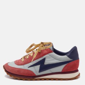 Marc Jacobs Tricolor Suede and Leather Lace Up  Sneakers Size 37, Athletic Shoes & Sneakers - Luxury Closet catalog
