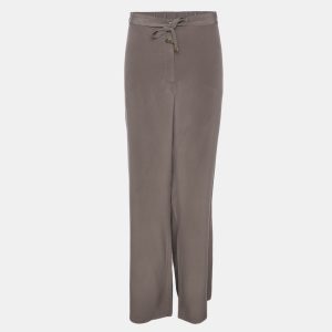 Marina Rinaldi Grey Silk Wide Leg Trouser L, Clothing - Luxury Closet catalog