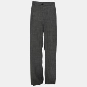 Marina Rinaldi Grey Fleece Wool Trousers L, Clothing - Luxury Closet catalog