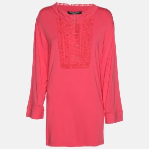 Marina Sport by Marina Rinaldi Pink Jersey Full Sleeve Top L, Shirts & Tops - Luxury Closet catalog