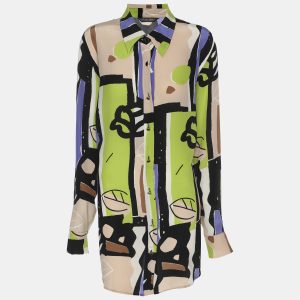Marina Rinaldi Multicolor Printed Silk Shirt L, Shirts & Tops - Luxury Closet catalog