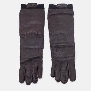 Marni Dark Brown Leather Long Gloves, Luggage Accessories - Luxury Closet catalog