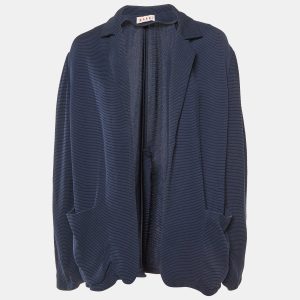 Marni Navy Blue Crepe Open Front Blazer L, Coats & Jackets - Luxury Closet catalog