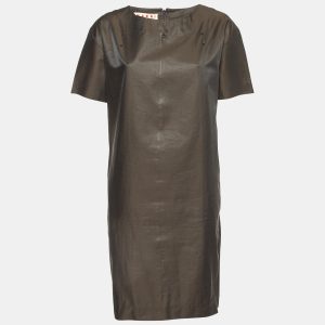 Marni Brown Cotton Blend Shift Dress L, Dresses - Luxury Closet catalog